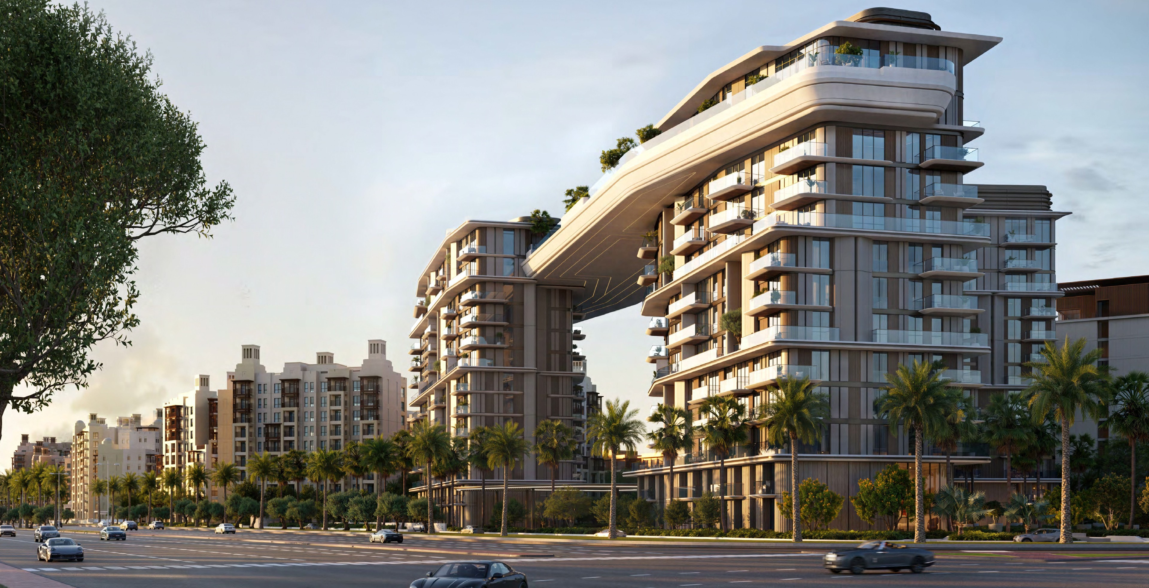 Luxury apartments in Madinat Jumeirah Living Dubai - Premium residential development with modern architecture and panoramic views
